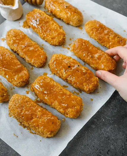 Baked "Honey" Mustard Tofu Tenders (Vegan)