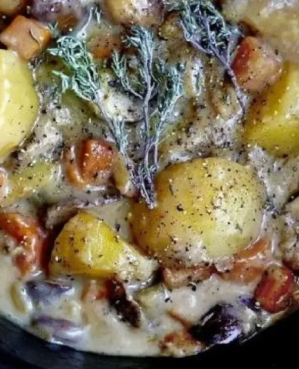 Ragoût vegan au cidre