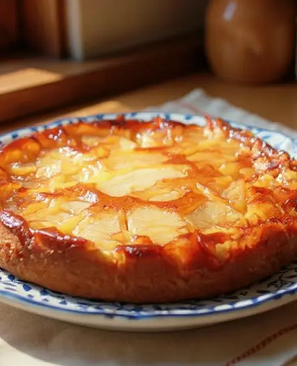 Gâteau renversé aux pommes caramélisées