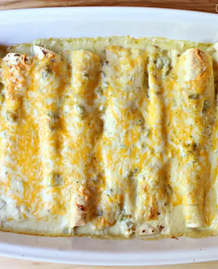 White Chicken Enchiladas