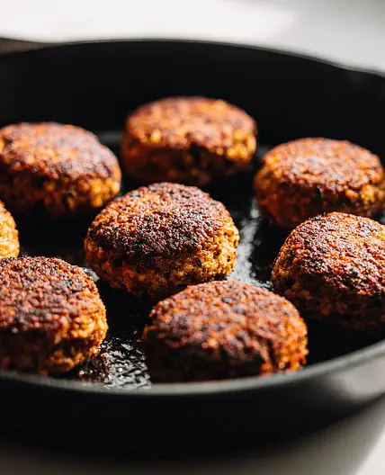 Vegetarische "Hacktätschli"