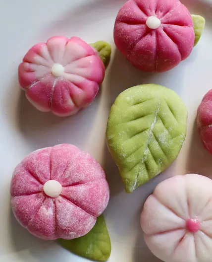 Flower Snow Skin Mooncake