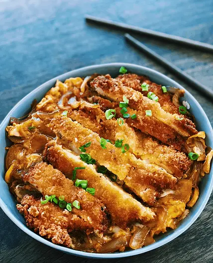 Japanese Chicken Cutlet Rice Bowl - Chicken Katsu Don