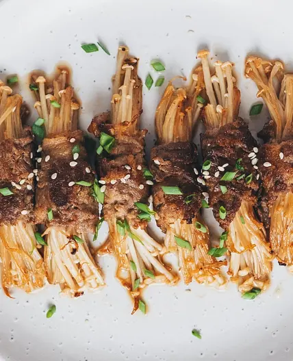 Enoki Beef Rolls