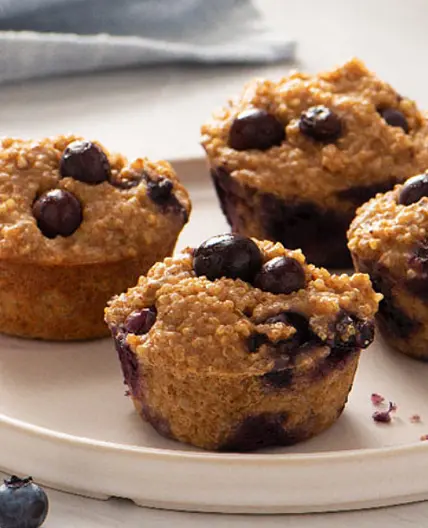 5 Ingredient Blueberry Protein Muffins