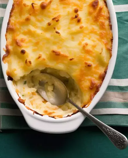 Mashed Potato and Cauliflower Gratin