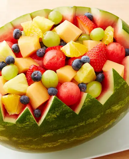 Carved Watermelon Bowl
