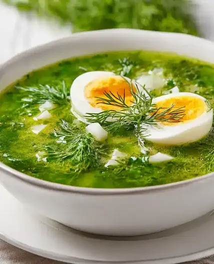 Sorrel Soup (Polish Zupa Szczawiowa)
