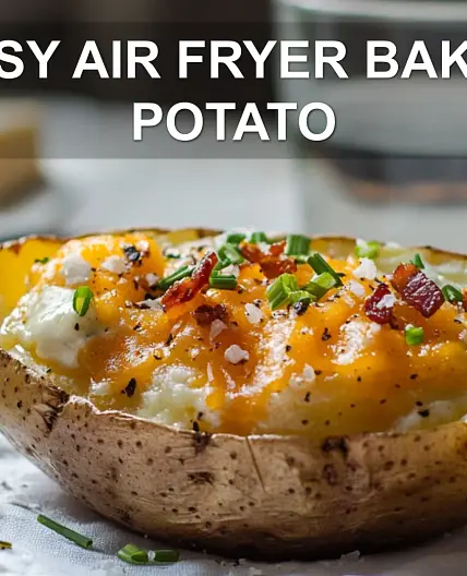 EASY AIR FRYER BAKED POTATO