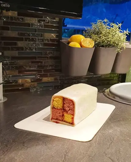 Van Bake off Battenburg cake