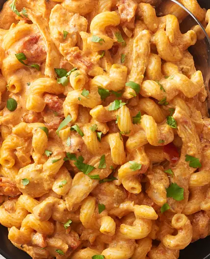 Slow-Cooker Cheesy Chicken Enchilada Pasta