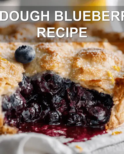 SOURDOUGH BLUEBERRY PIE RECIPE