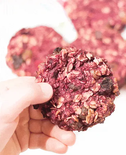 Raspberry Banana Cookies