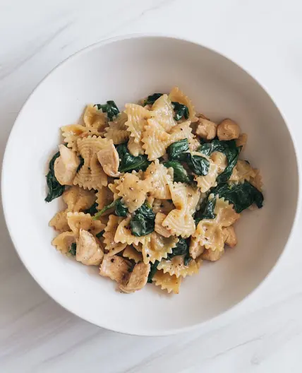 Spinach Chicken Farfalle