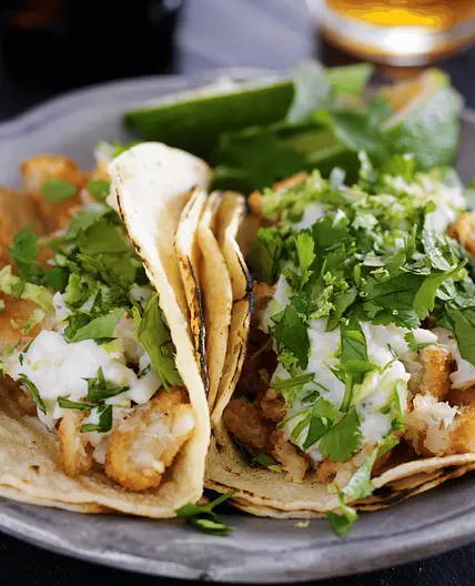 Succulent Fish Tacos With Creamy Avocado Slaw