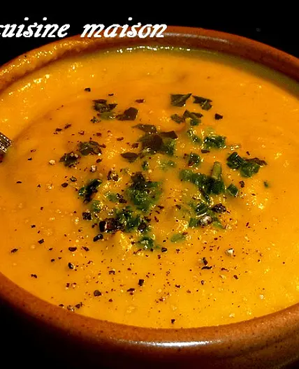 Velouté de carottes et de patate douce