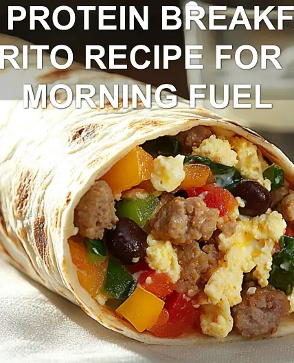 30G PROTEIN BREAKFAST BURRITO RECIPE FOR EPIC MORNING FUEL