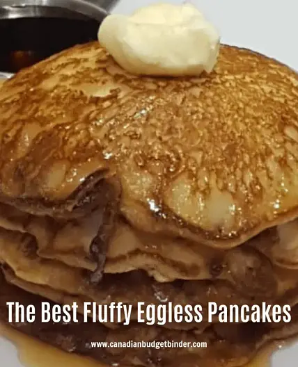 Fluffy Eggless Pancakes