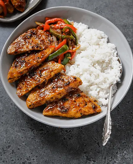Black Pepper Tofu “Chicken” Steaks