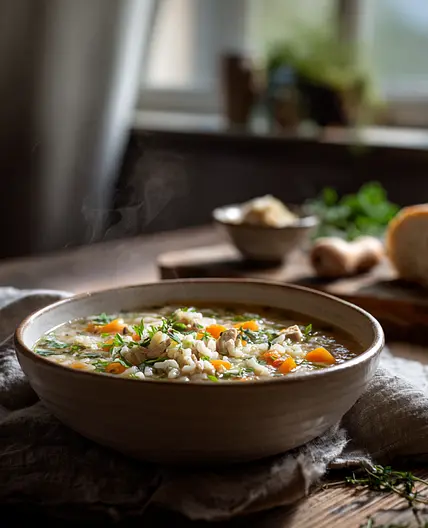 Heartwarming Chicken Rice Soup
