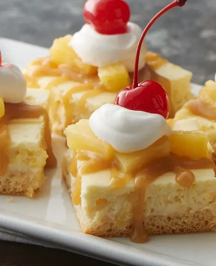 Pineapple Cheesecake Bars