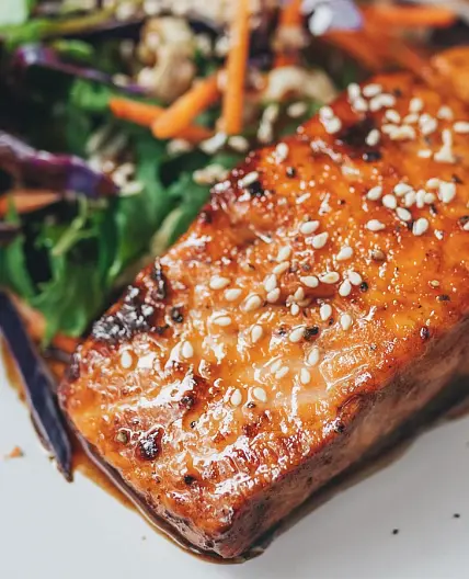 Honey Garlic Glazed Salmon