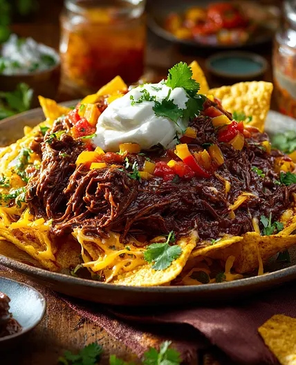 Mouthwatering Chilli Beef with Nachos