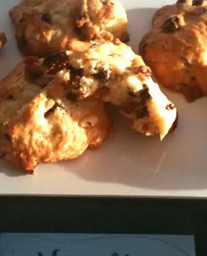 Cookies chocolat, raisins et pignons