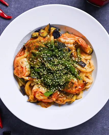 Spicy Seafood Yaki Udon