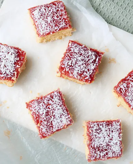 Vanilla Sponge Cake with Coconut & Jam
