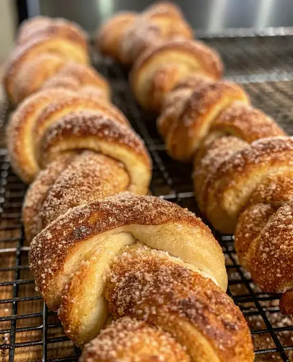 Sourdough Discard Cinnamon Sugar Twists