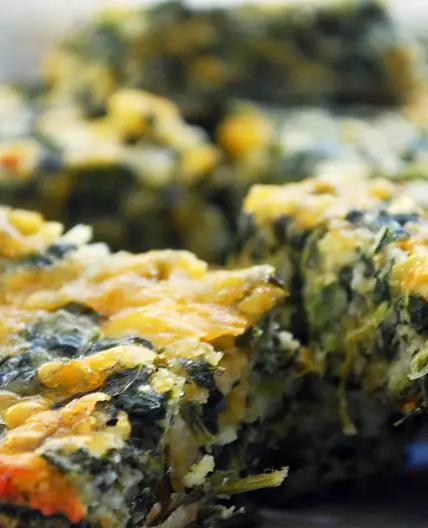 Mom’s Spinach Cheese Squares