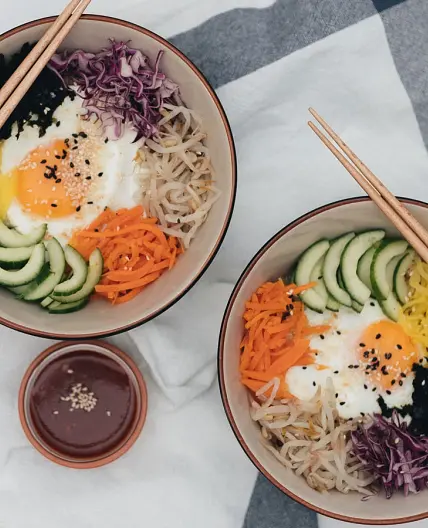 Healthy Bibimbap Rice Bowl
