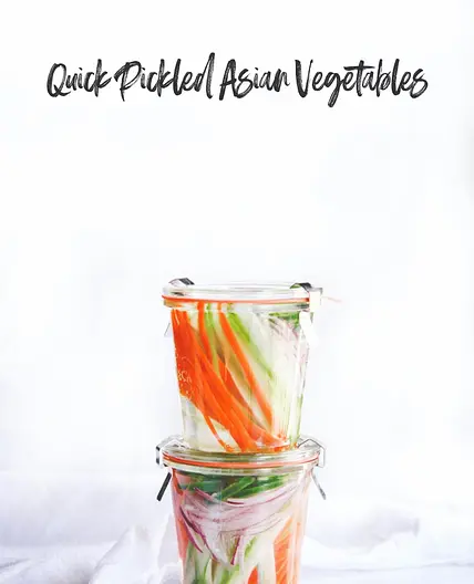 Quick Pickled Asian Vegetables