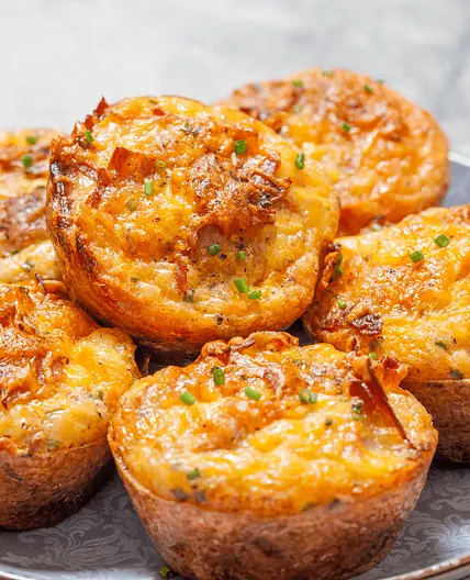 Air Fryer Ham and Cheese Egg Cups