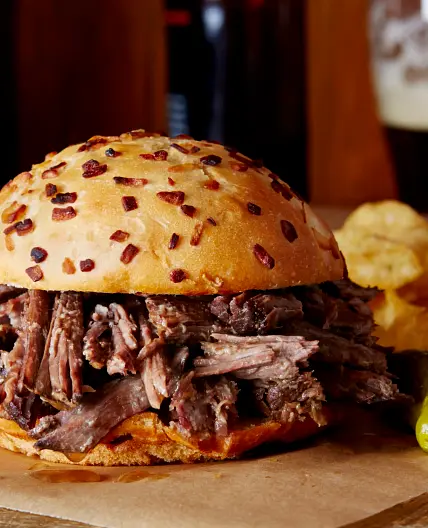 Slow-Cooker Hot Beef Sandwiches Au Jus