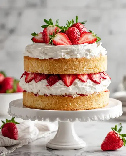 Strawberry Cake From Scratch