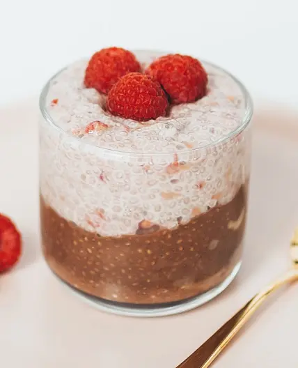 Raspberry Chocolate Chia Pudding