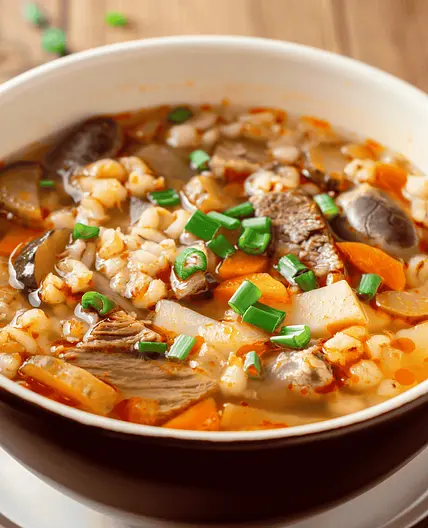 Russian Rassolnik (Pickle Soup)