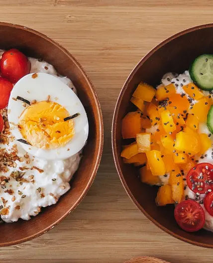 Savory Cottage Cheese Bowl