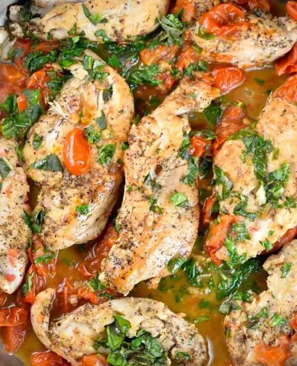 Tomato Basil Chicken Recipe