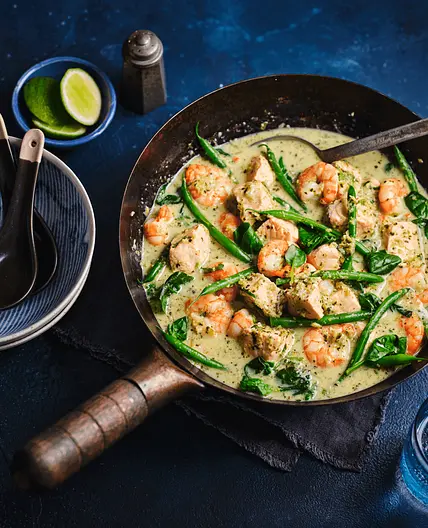 Green Thai fish curry