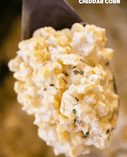 Slow Cooker Cheddar Corn