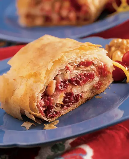 Apple-Cranberry Strudel