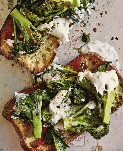 Broccolini, Balsamic, Burrata, Amen