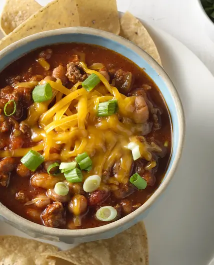 Slow-Cooker Salsa Chili