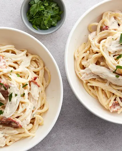 Slow-Cooker Bacon-Ranch Chicken and Pasta