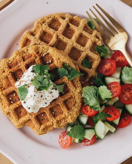 Falafel Waffles