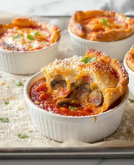 Pizza Pot Pies (Mini Deep-Dish Cups, 35 Minutes)