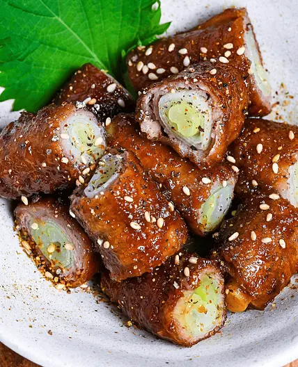 Beef Negimaki (Beef & Leek Rolls)